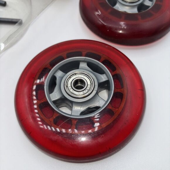 Huffy Micro Scooter Replacement Bearing Wheels Set-99911 ABEC 5 Red Flaw 2000 - Picture 8 of 10